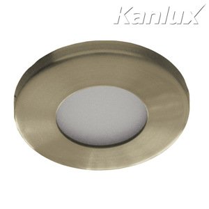 Svietidlo GU5,3 35W, IP44, mosadz pat., BOp-Z, O85x8, MARIN CT-S80-AB (Kanlux)