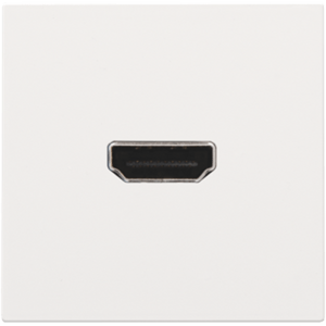 Zásuvka HDMI/HDMI komplet bez rámčeka biela INTENSE/PURE (NIKO)