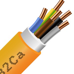 Kábel CXKH-V 5-Jx10 RE P90-R B2ca-s1,d0,a1 nehorľavý