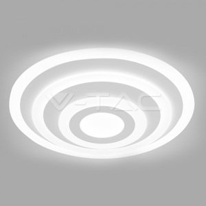 Závesné LED svietidlo okrúhle 85W, 3000K, stmievateľné, biele VT-85-3D (V-TAC)