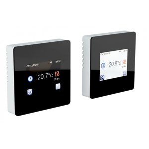 Inteligentný termostat s podlahovým čidlom TFT WiFi, čierny (Fénix)