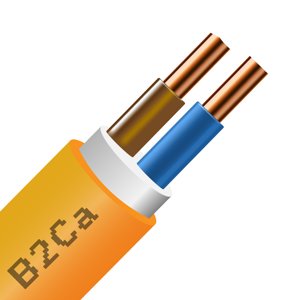 Kábel 1-CXKH-V-O 2x1,5 RE P60-R B2ca-s1,d0,a1 nehorľavý