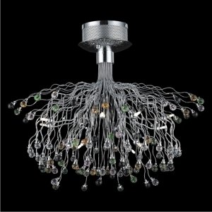 Svietidlo RUBIN/9215-12/12xG4/20W, chrómE,mat.: chrómE / ASFOUR CRYSTAL (LUXERA)