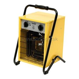 Elektrický priemyselný prenosný ohrievač s ventilátorom 5000W, žltý (SOMOGYI)