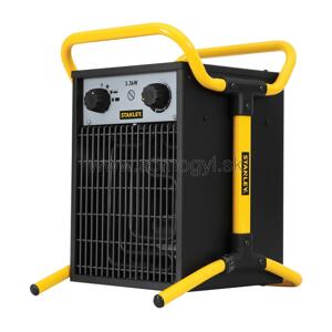 Elektrický priemyselný prenosný ohrievač s ventilátorom 3300W, 3,3 kW čierny (STANLEY)