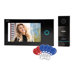 Sada videovrátnika APPOS 7" s RFID čierna (ORNO)
