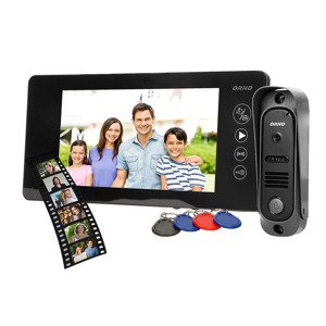 Sada videovrátnika ARCUS 7" s RFID čierna (ORNO)