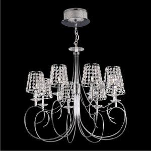 Svietidlo WINDSORR/9327-8/8xG9/40W, chrómE,mat.: chrómE / ASFOUR CRYSTAL (LUXERA)