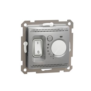 Izbový termostat 16A, Aluminium, Sedna Design (Schneider)