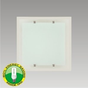 Svietidlo FOCCA 2xE27/13W, 2700K, CEILING,mat.: GLASS (PREZENT)