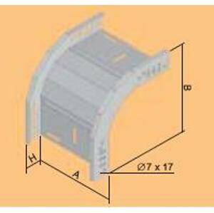 Profil klesajúci 90° 35x200mm(kat.zn.-KO 90X35X200),bal. 1 ks (KOPOS)