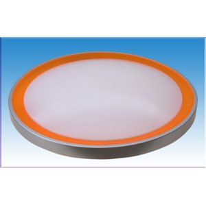 Svietidlo BERTA 260/6500 ORAN. prisad. guľ. int.,plas. biele tien. s oranž. prsten. (OPPL