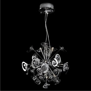 Svietidlo CREO/9466-16/16xG4/20W, chrómE,mat.: chrómE / ASFOUR CRYSTAL (LUXERA)