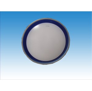 Svietidlo BERTA 260/6500 BLUE prisad. guľ. int.,plas. biele tien. s MODR. prst. (OPPLE&F)
