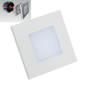 Svietidlo orientačné nástenné STEP LIGHT 1W 4000K biele (luxera)