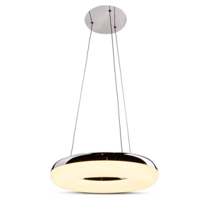 Závesné LED svietidlo okrúhle 40W, 3000K, stmievateľné, čierne VT-40-1 (V-TAC)