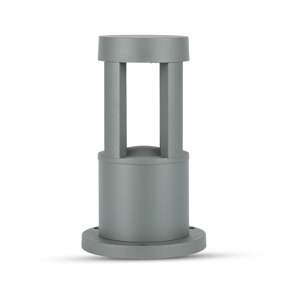 Záhradné LED stĺpikové svietidlo 10W, 5000K, 450lm, 25cm, IP65, sivé VT-830 (V-TAC)