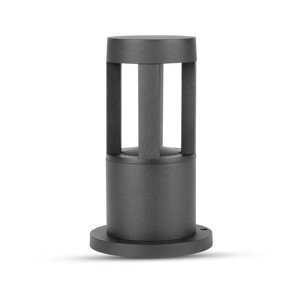 Záhradné LED stĺpikové svietidlo 10W, 5000K, 450lm, 25cm, IP65, čierne VT-830 (V-TAC)