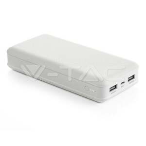Powerbank 20000mAh biely VT-3502 (V-TAC)