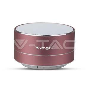 Reproduktor bluetooth nabíjateľný s mikrofónom 3W ružovo-zlatý VT-6133 (V-TAC)