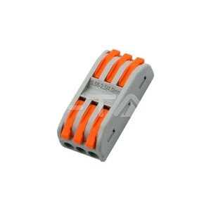 Svorka zaklapávacia lustrová obojstranná 3+3x0,5-2,5mm2 (V-TAC)