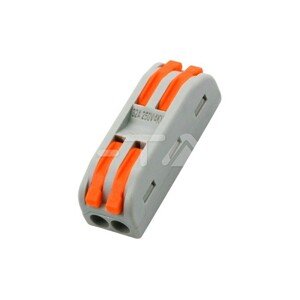 Svorka zaklapávacia lustrová obojstranná 2+2x0,5-2,5mm2 (V-TAC)