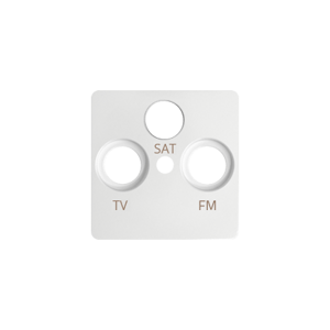 Kryt TV+R+SAT zásuvky biela SIMON82 (simon)