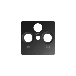 Kryt anténnej zásuvky R-TV-SAT, grafit