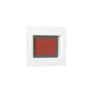 Doštička K45 so signalizačnou kontrolkou, K45, 45×45mm, biela