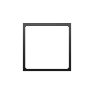 Adaptér pre montáž štandardu 45×45 mm, čierny matný