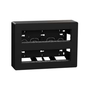 Unica System+ - Centrálna jednotka 2x8 modulov povrchová, Antracit
