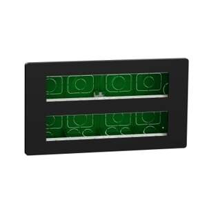 Unica System+ - Centrálna jednotka 2x10 modulov zapustená, Antracit
