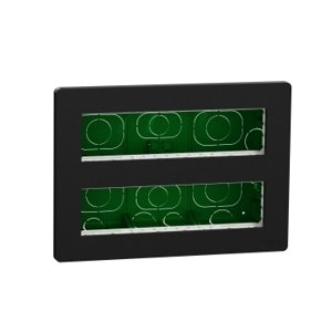 Unica System+ - Centrálna jednotka 2x8 modulov zapustená, Antracit