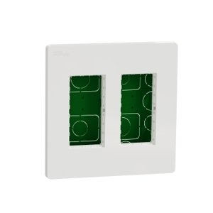 Unica System+ - Centrálna jednotka 2x4 modulov zapustená, Biela