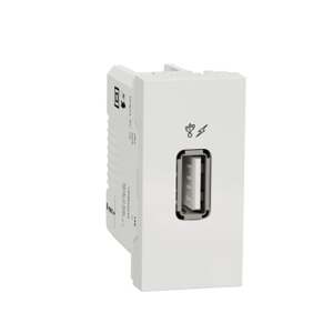Unica - USB 2.0 datový konektor, 1M, Biely