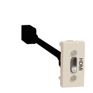 Unica - HDMI konektor (predzapojený), 1M, Béž