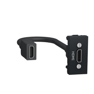 Unica - HDMI konektor (predzapojený), 1M, Antracit