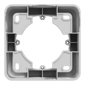 Unica Pro - krabice na omietku jednonásobná, Aluminium