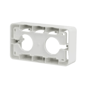 Unica Pro - krabice na omietku dvojnásobná, Aluminium