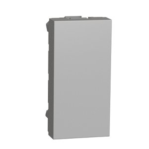 Unica - Záslepka 1 modul, Aluminium