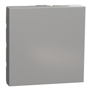 Unica - Záslepka 2 modul, Aluminium