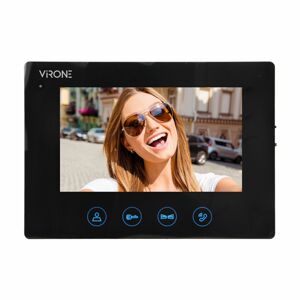 Viacfarebný monitor, LCD 7" pre rozšírenie série PLUTON, čierny