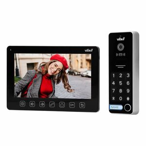 Sada videovrátnika ALCOR, LCD 7" monitor, klávesnica, RFID čítačka, čierna