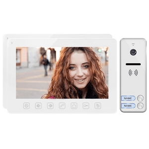 Súprava videovrátnika NOVEO MULTI2, LCD 7" monitor, biely