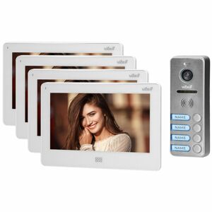 Súprava videovrátnika FELIS MEMO MULTI4 štvorrodinný, LCD 7" monitor, sloty SD+DVR,čierne
