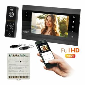 Sada videovrátnika, VIFIS VDP-61, 7" LCD monitor,Wifi , Full HD camera, RFID,