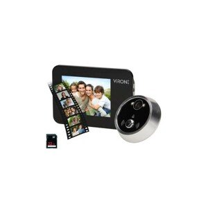 Elektronické dverné kukátko s nahrávaním na micro SD kartu DV-2 ORNO, 3xAAA, 3,5' LCD