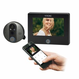 Digitálne kukátko do dverí s kamerou, pohybovým senzorom, SMART a nočným osvetlením (ORNO)