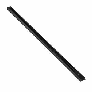 Čierna hliníková track lišta, 100 cm dlhá, 85-265V, dva vodiče