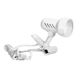 Stolná lampa biela s klipom 1XE14 40W KELLY DL-9/W ORNO